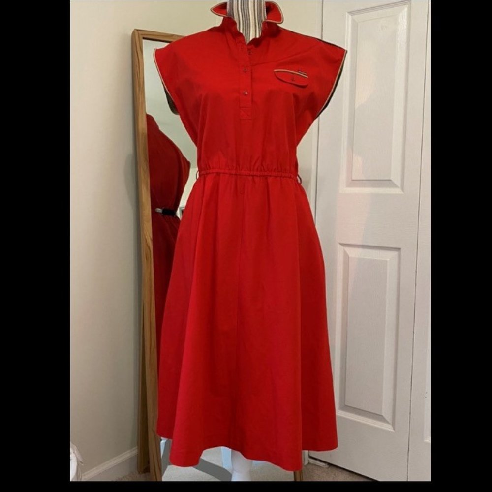 SASSON Retro Red Dress